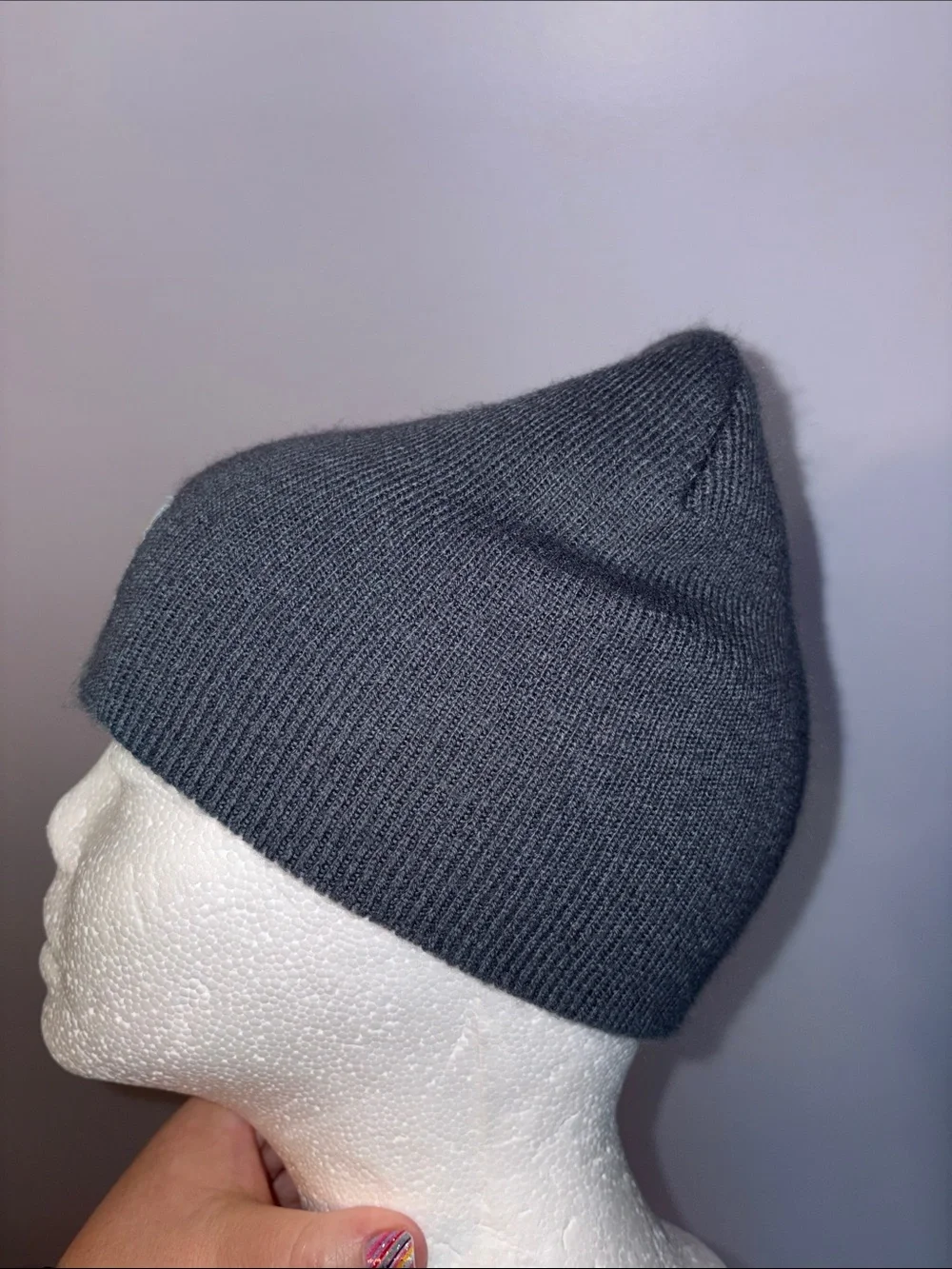 Carhartt Magnesium Gray Short Knit Beanie Hat Cap A205 e03